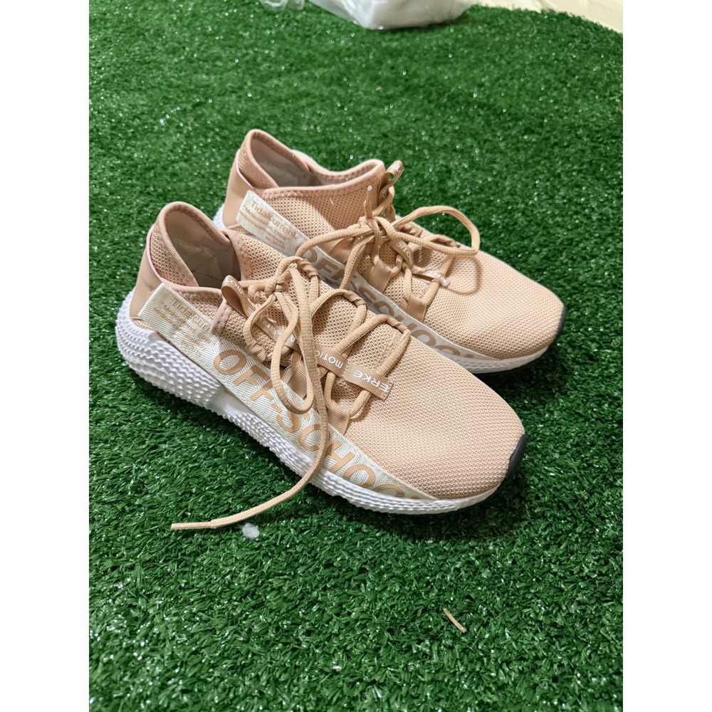Erke Motion Women Peach Pink Mesh Running Shoes Off-School Sneakers EUR 39 US 8
